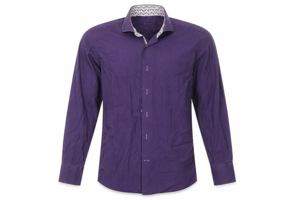 Nino's Mens Blue    Button-Up Size 15.5 Collared