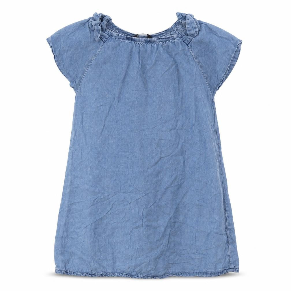 George Girls Blue  Lyocell A-Line  Size 6-7 Years  Round Neck
