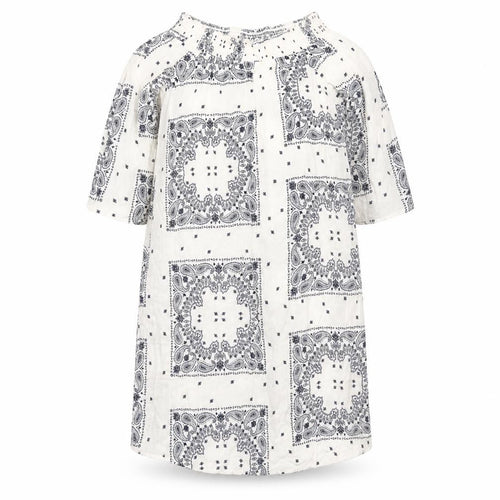 F&F Womens White Paisley Viscose Shift  Size 10  Off the Shoulder