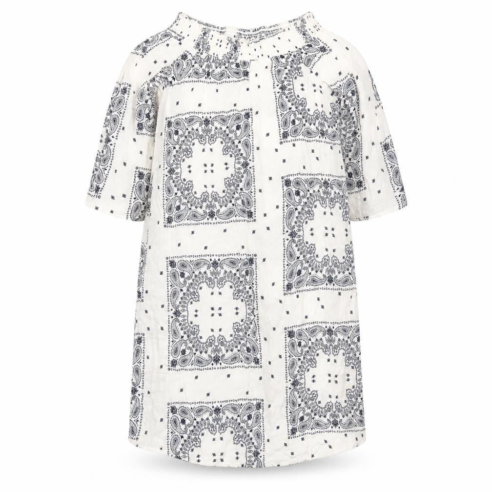 F&F Womens White Paisley Viscose Shift  Size 10  Off the Shoulder