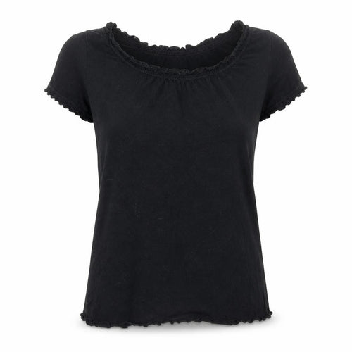 Originals Womens Black  Cotton Basic T-Shirt Size 14 Round Neck