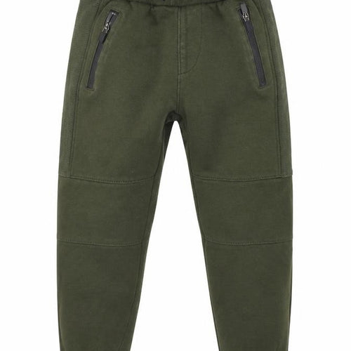 Boys Boys Green  Cotton Sweatpants Trousers Size 9 Months  Regular