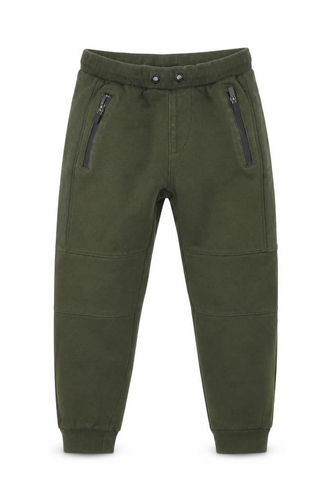 Boys Boys Green  Cotton Sweatpants Trousers Size 9 Months  Regular
