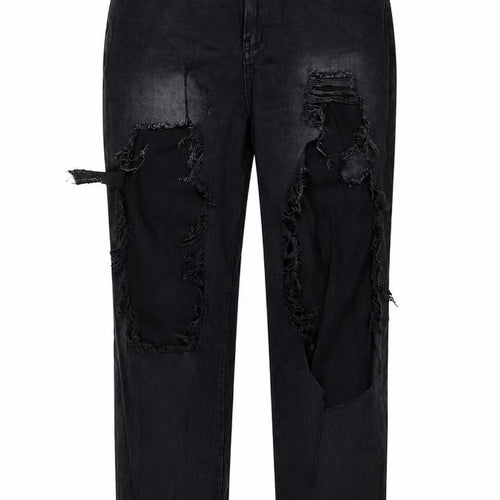 SheIn Womens Black  Cotton Straight Jeans Size 44 L27 in Regular