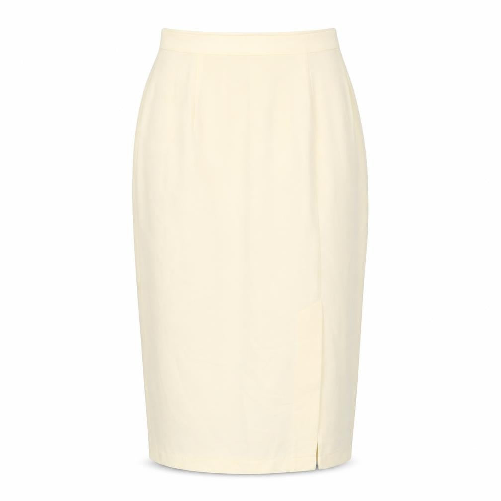 Sensations Womens Yellow  Viscose Straight & Pencil Skirt Size 14
