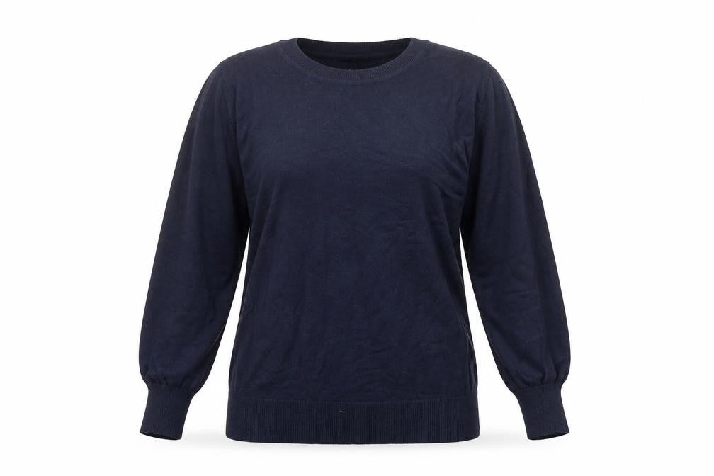 Next Womens Blue  Cotton Basic T-Shirt Size 8 Round Neck