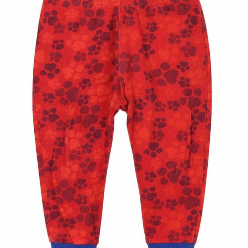 George Baby Red Animal Print Cotton Jogger Trousers Size 12-18 Months   - Paw Patrol