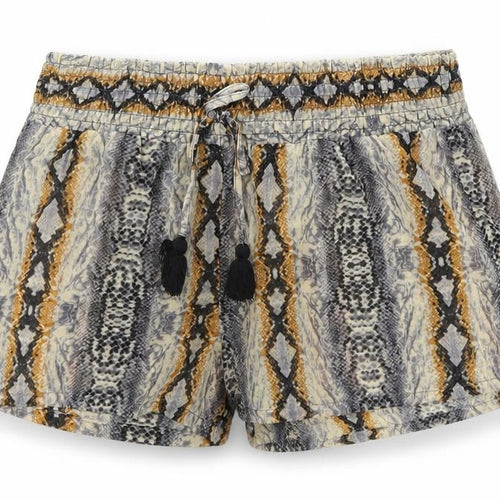 Etam Womens Grey Animal Print Polyester Culotte Shorts Size M L3 in Regular