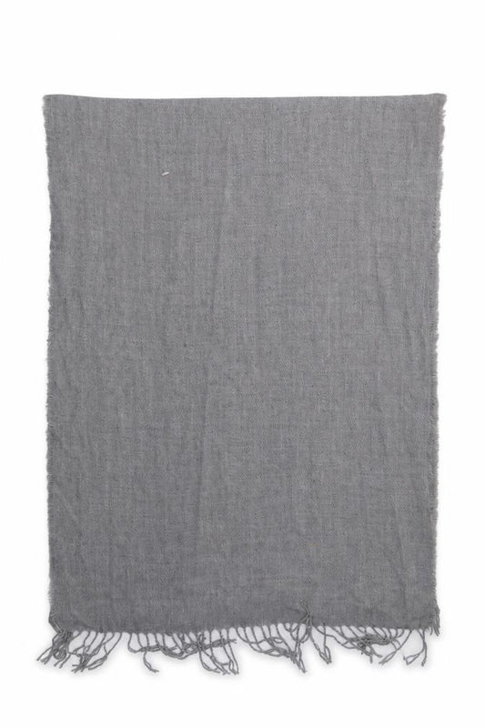 Front view of Primark women’s grey acrylic shawl/wrap