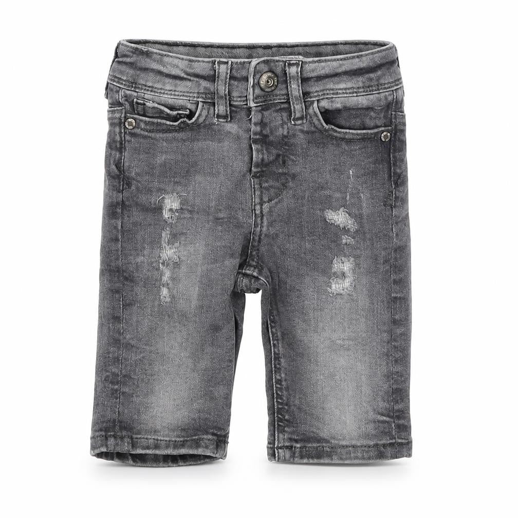 Denim Co Boys Grey  Cotton Cropped Jeans Size 18-24 Months