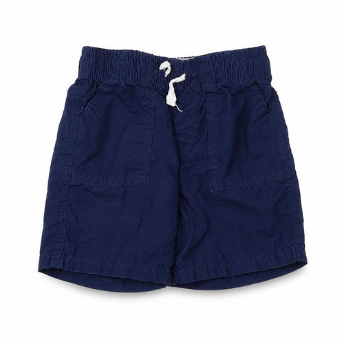 Preworn Boys Blue  Cotton Cargo Trousers Size 12-18 Months