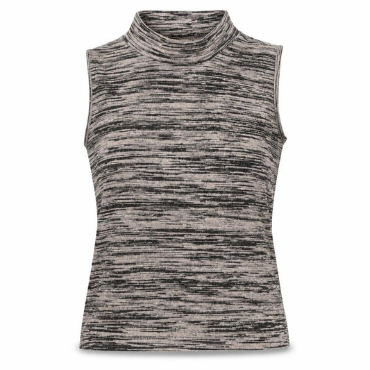 Front view of Atmosphere women’s brown viscose basic tank, size UK 14, halter