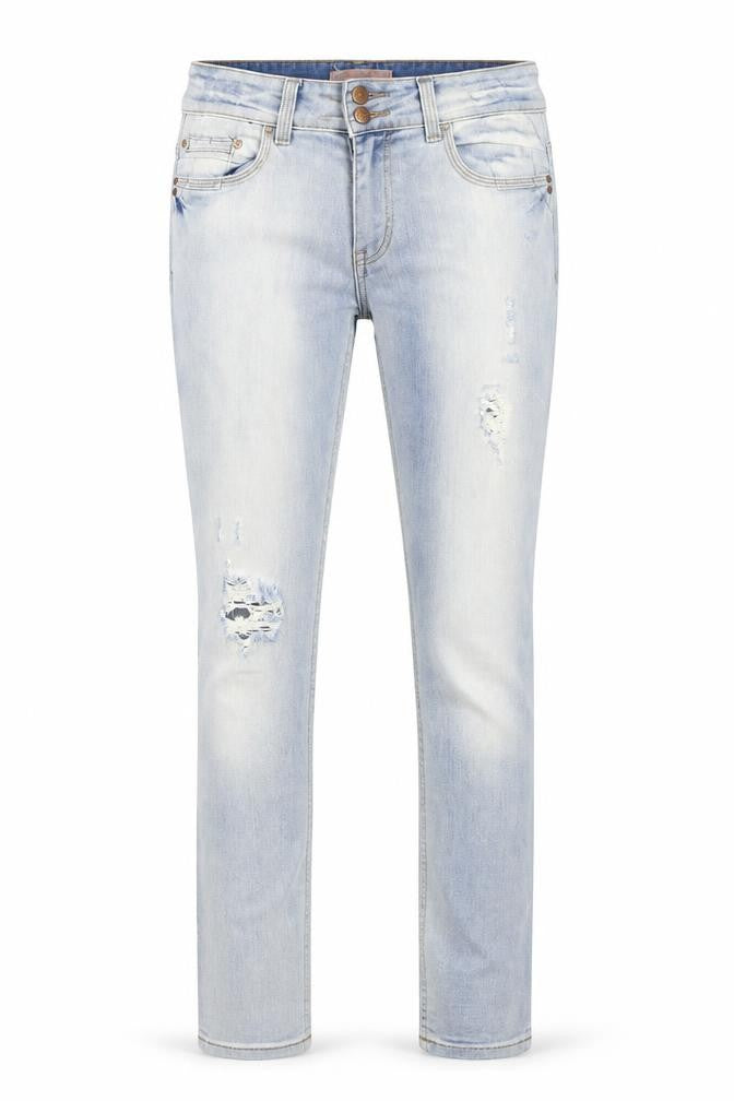 The Premium Womens Blue  Cotton Straight Jeans Size 8 L28 in Regular