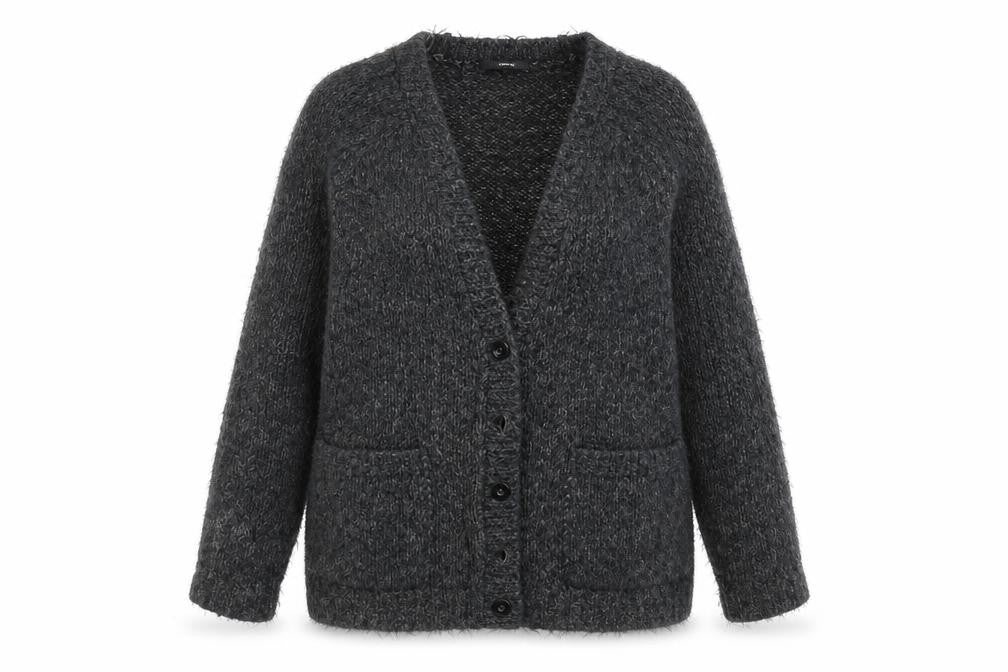 Front view of George women’s black jacket coatigan, size UK 10