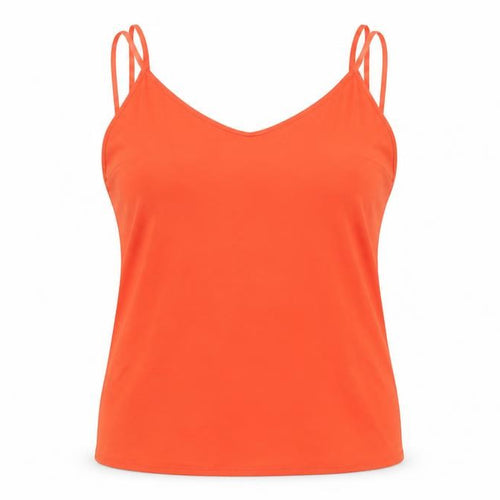 Red Herring Womens Red  Nylon Camisole Tank Size 14 Round Neck