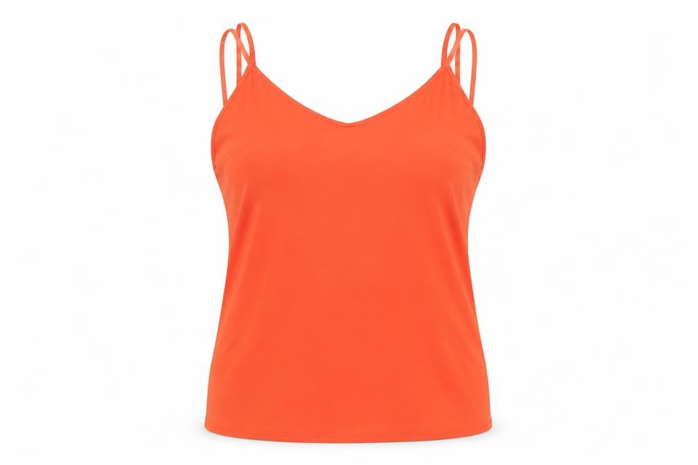 Red Herring Womens Red  Nylon Camisole Tank Size 14 Round Neck