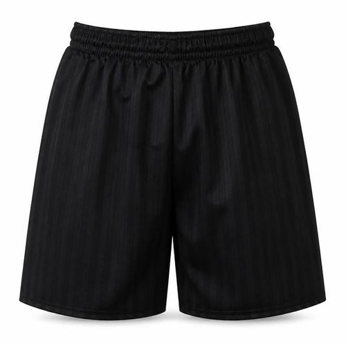 Preworn Boys Black Striped Polyester Sweat Shorts Size 9-10 Years  Regular