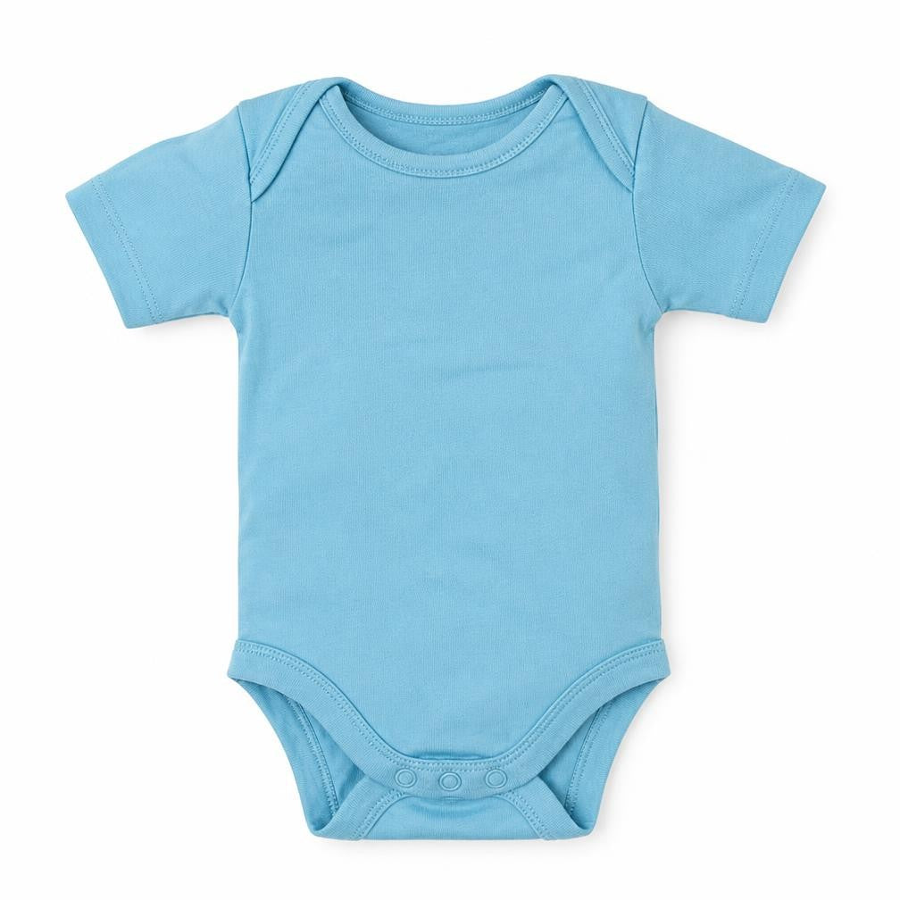 Lily & Dane Boys Blue  Cotton Babygrow One-Piece Size 0-3 Months