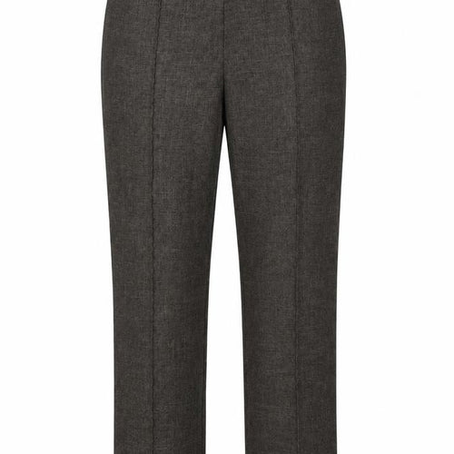 M&S Womens Grey  Polyester Dress Pants Trousers Size 12 L27 in Regular
