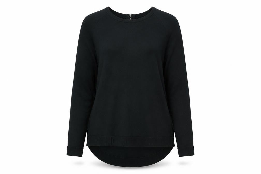 Front view of Phase Eight women’s green viscose jumper, size UK 8