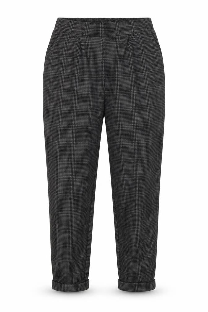 Primark Womens Grey Houndstooth Polyester Dress Pants Trousers Size 8 L25 in Regular