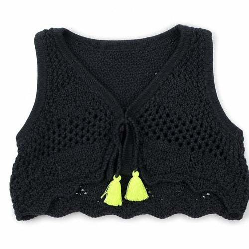 NEXT Girls Black  Cotton Shrug Jumper Size 9-12 Months