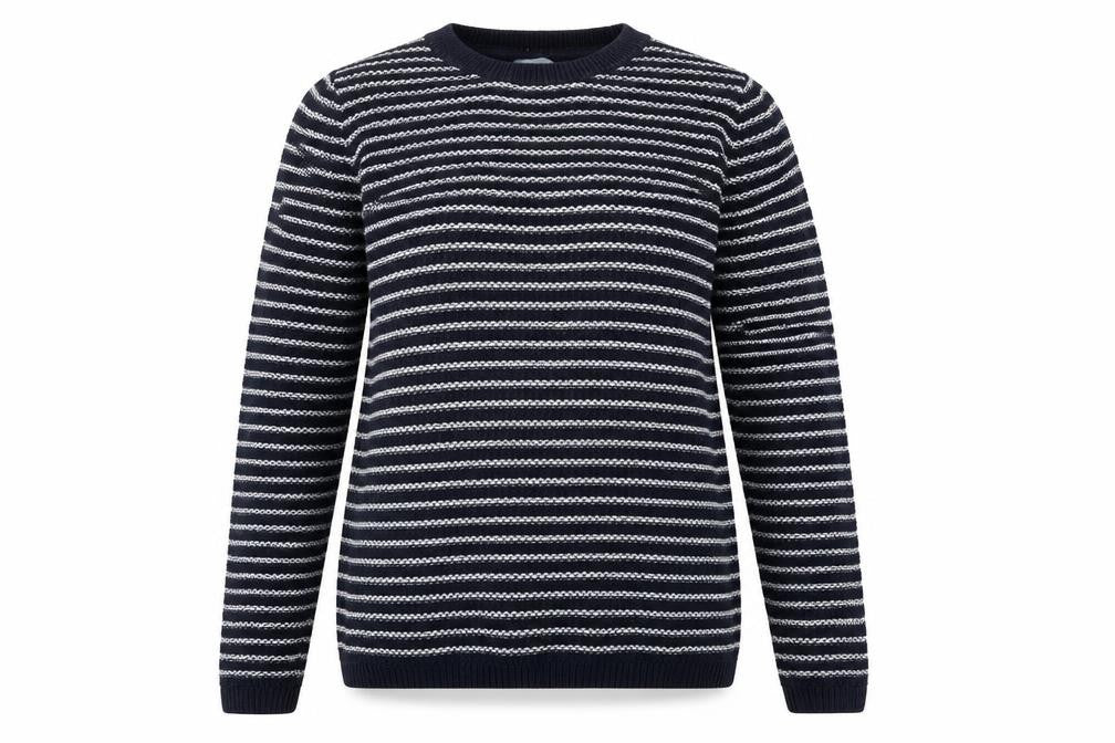 Front view of Next women’s multicoloured striped cotton pullover sweatshirt, size S
