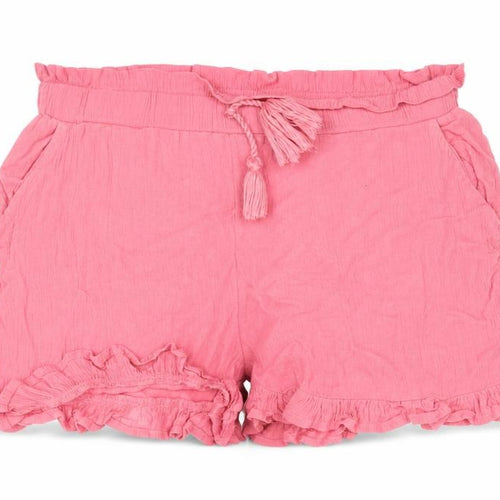 TU Girls Pink  Viscose Cargo Shorts Size 10 Years  Regular