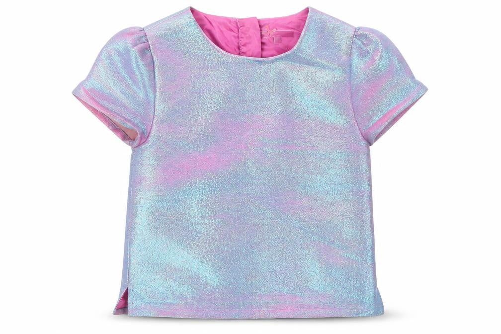 John Lewis Girls Pink  Viscose Basic T-Shirt Size 10 Years Round Neck