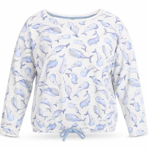George Womens Grey Animal Print Cotton Pullover Sweatshirt Size 8   - Lounge Wear