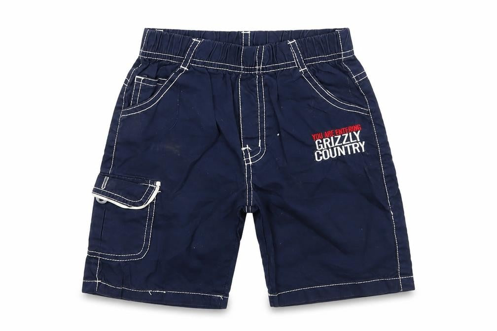 Happy House Boys Blue  Cotton Cargo Shorts Size 3-4 Years  Regular