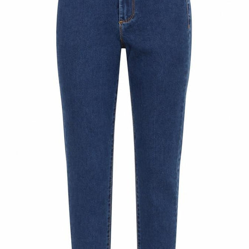 Denim & Co. Womens Blue  Cotton Straight Jeans Size 6 L28 in Regular