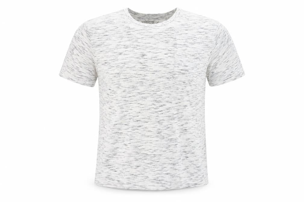 redtag Mens White  Cotton  T-Shirt Size S Round Neck