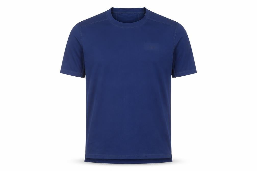 Steel & Jelly Mens Blue  Polyester  T-Shirt Size M Round Neck
