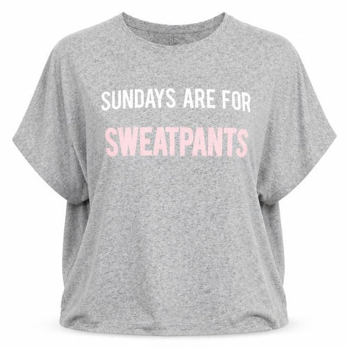 New Look Maternity Womens Grey  Polyester Basic T-Shirt Size M Round Neck - Grey mix Sundays are for Sweatpants