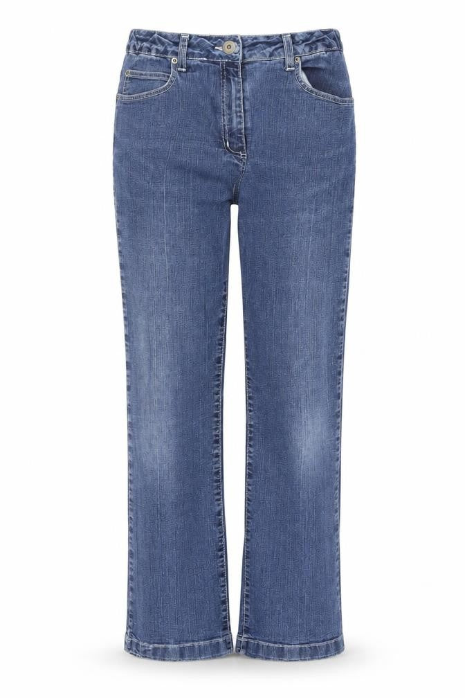Afibel Womens Blue  Cotton Straight Jeans Size 12 L28 in Regular