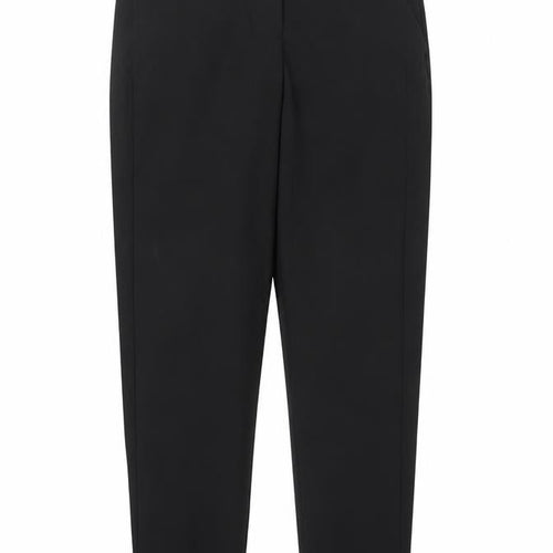 John Lewis Womens Black  Polyester Dress Pants Trousers Size 12 L25 in Regular