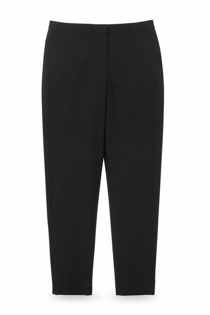 John Lewis Womens Black  Polyester Dress Pants Trousers Size 12 L25 in Regular