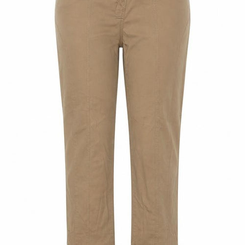 Internationale Womens Brown  Cotton Trousers  Size 12 L27 in Regular
