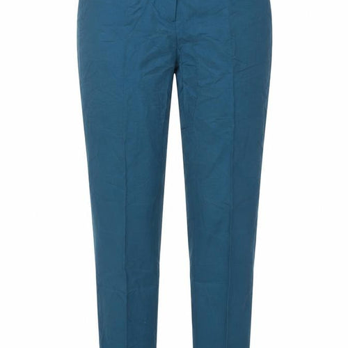 Warehouse Womens Blue  Cotton Blend Chino Trousers Size 8 L26 in Regular