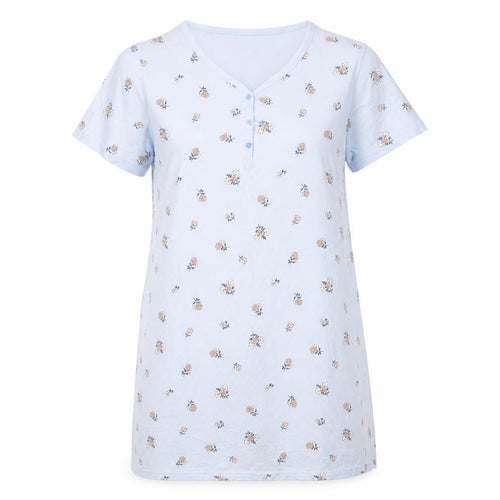 Primark Womens Blue Floral Cotton  Dress Size S