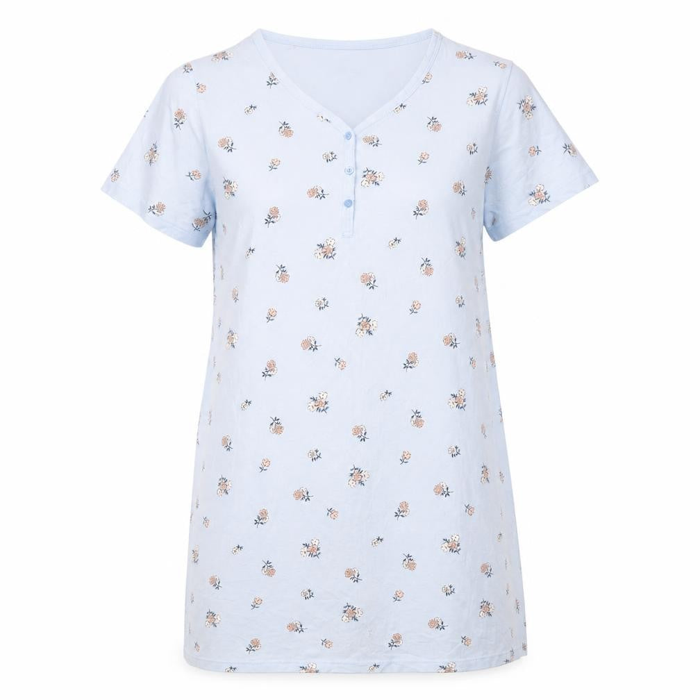 Primark Womens Blue Floral Cotton  Dress Size S
