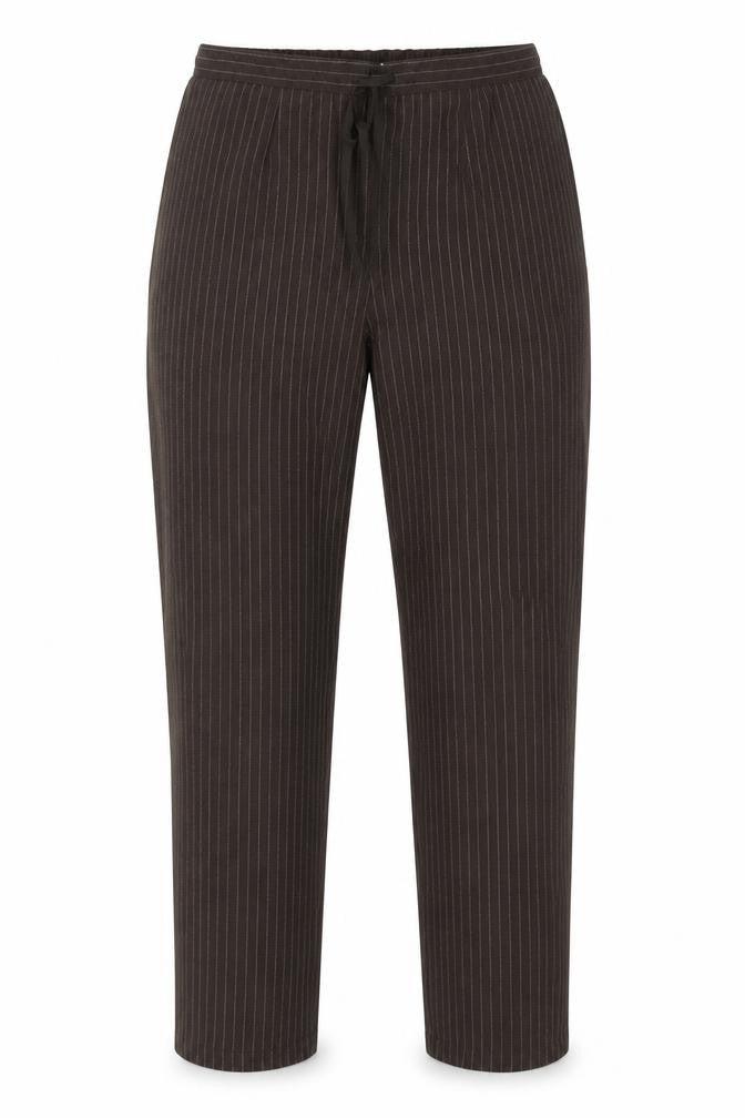 Daxon Womens Brown Striped Polyester Dress Pants Trousers Size 10 L28 in Regular