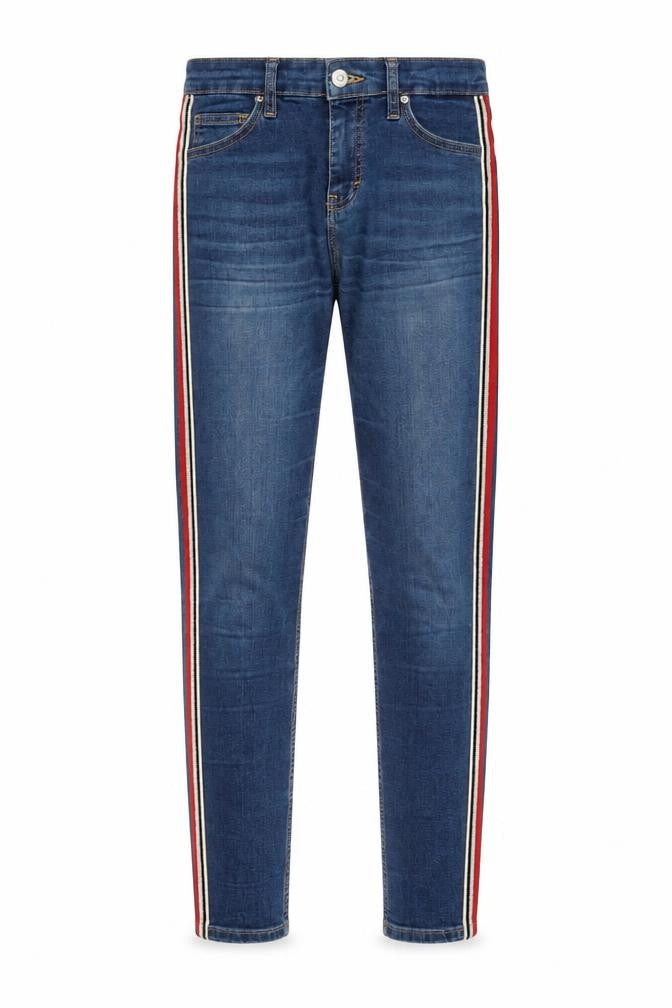 Topshop Mens Blue  Cotton Skinny Jeans Size 28 in L34 in Regular