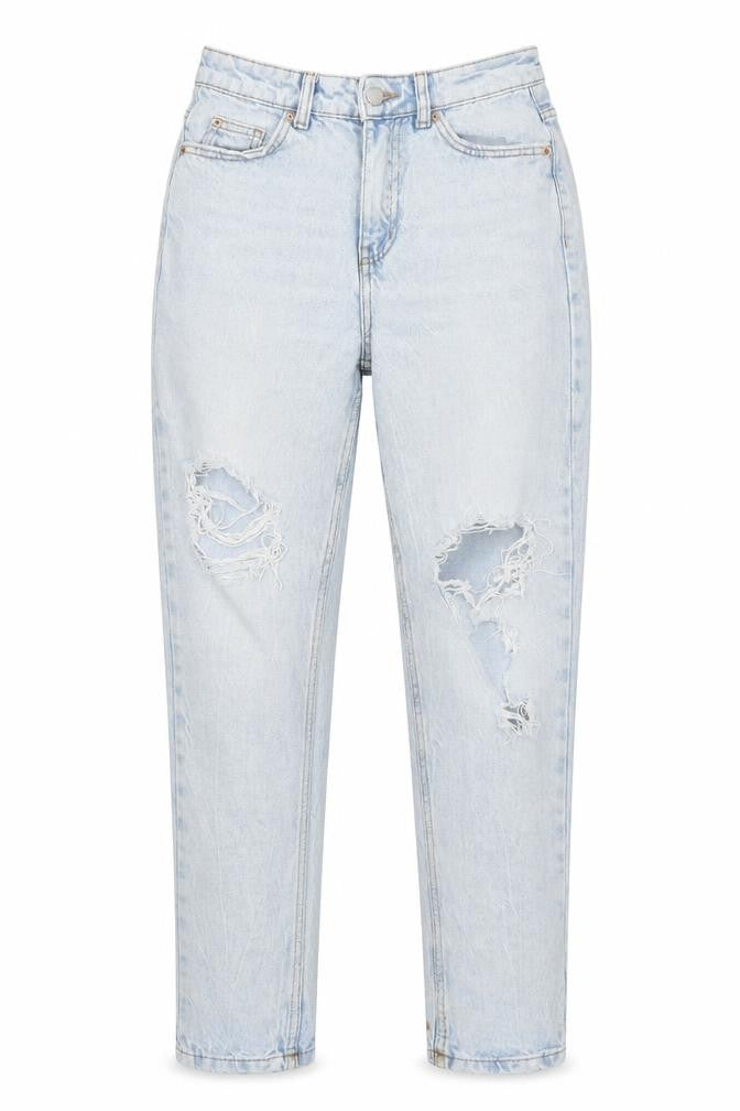 denim Co Womens Blue  Cotton Mom Jeans Size 6 L28 in Regular