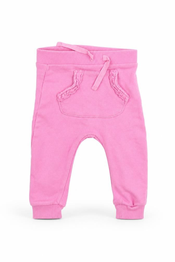 George Baby Pink  Cotton Jogger Trousers Size 6-9 Months