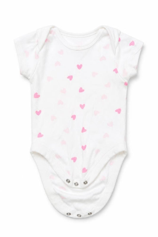 Pure Baby Baby White  Cotton Romper One-Piece Size 3-6 Months