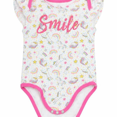 Pep&Co Baby White  Cotton Romper One-Piece Size 6-9 Months
