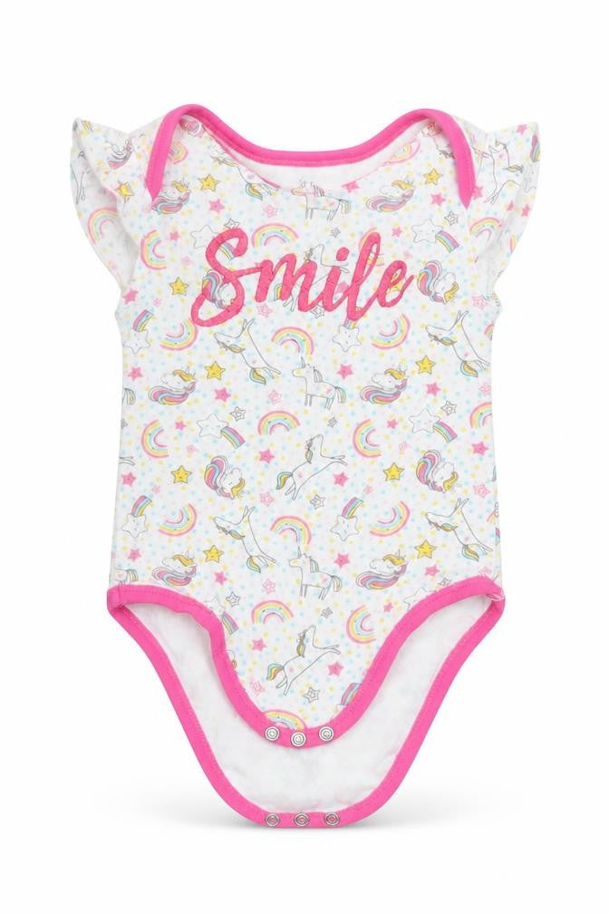 Pep&Co Baby White  Cotton Romper One-Piece Size 6-9 Months