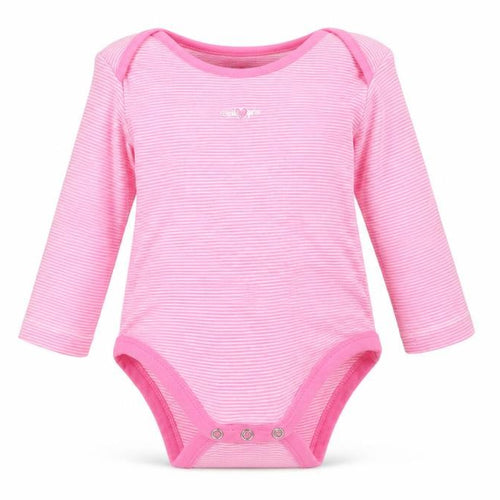 TU Baby Pink Striped Cotton Romper One-Piece Size 6-9 Months
